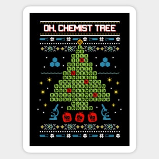 Science Ugly Christmas Sweatshirt Sticker